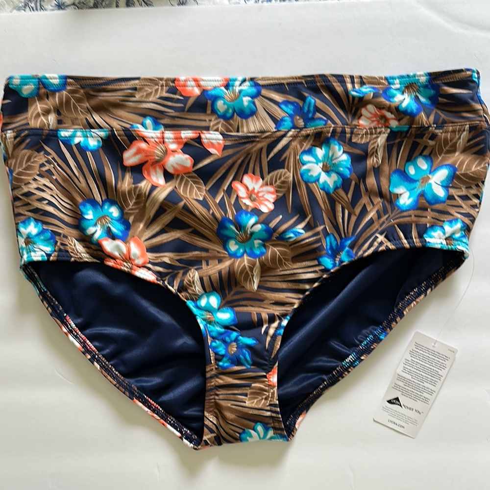 Land’s End Floral High-Waisted Bikini Bottom
